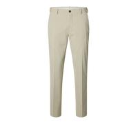 SELECTED Pantalon à plis 'SLHLIAM' écru, Taille 48