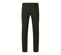 SELECTED Pantalon à plis 'SLHNeli' vert foncé, Taille 46