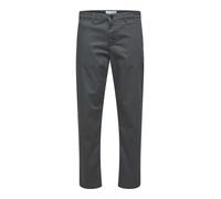 SELECTED Pantalon chino 'New Miles' gris basalte, Taille 31