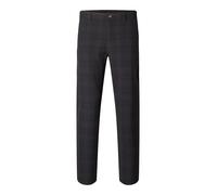 SELECTED Pantalon chino 'Robert' bleu nuit / brun foncé, Taille 29