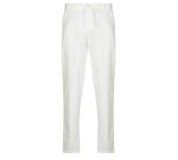 Selected Pantalons droit SLH172-SLIMTAPE BRODY LINEN in Blanc EU L