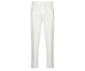 Selected Pantalons droit SLH172-SLIMTAPE BRODY LINEN in Blanc EU S
