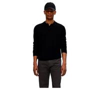 Selected Tray Long Sleeve Polo Noir M Homme