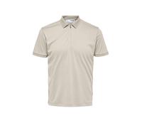 Selected Fave Short Sleeve Polo Beige XL Homme