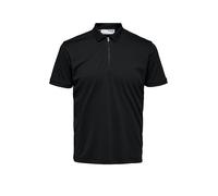 Selected Fave Short Sleeve Polo Noir M Homme