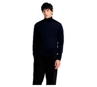 Selected Pull col montant Tray 100% laine mérinos Bleu L Homme