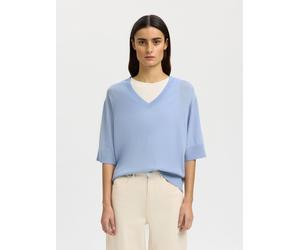 SELECTED Pull-over bleu ciel, Taille XS