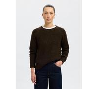 SELECTED Pull-over 'SLFLULU' brun foncé, Taille XXL