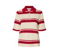 SELECTED Pull-over 'SLFThea' crème / rouge foncé / noir, Taille XL