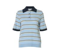 SELECTED Pull-over 'SLFThea' marine / bleu clair / blanc, Taille L