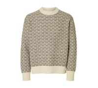 Pull hommes Selected SLHKEITH LS KNIT Beige EU XXL