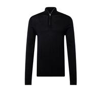 SELECTED HOMME Pull à Demi-Fermeture éclair 100% Laine mérinos Black XL Black XL