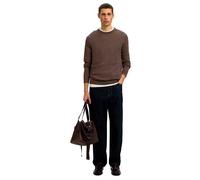 Selected Tray Sweater Marron L Homme