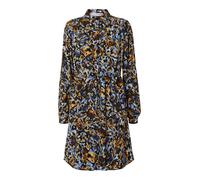 SELECTED Robe-chemise 'IRENE' bleu clair / marron / cognac / noir, Taille 34