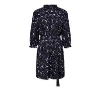 SELECTED Robe-chemise 'Raya' bleu violet / violet foncé / violet rouge / noir / blanc, Taille 34