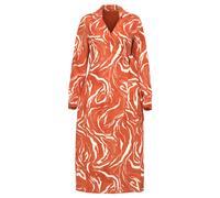 SELECTED Robe-chemise 'SIRINE' orange / blanc, Taille 34