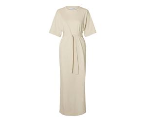 SELECTED Robe 'ESSENTIAL' crème, Taille 36