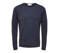 Selected Rocks Knit Crew Neck Dark Sapphire Bleu