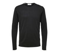 Selected Rocks Knit Crew Neck Zwart Noir