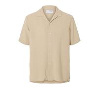 Selected Sal Relax Fit Overhemd Oatmeal Beige