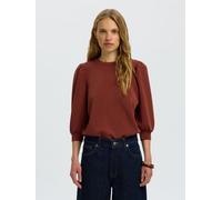 SELECTED Sweat-shirt rouge rouille, Taille M