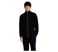 Selected Cardigan en maille SLHDANE col montant zippé Noir L Homme
