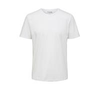 SELETED HOMME Men's SLHASPEN SS T-Shirt à col Rond W Noos Blanc Clair Taille M, Blanc éclatant., M