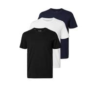 SELECTED T-Shirt bleu marine / noir / blanc, Taille XXL