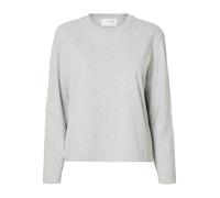 SELECTED T-shirt 'Essential' gris clair / gris chiné, Taille L