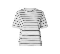 SELECTED T-shirt 'ESSENTIAL' noir / blanc, Taille XXXL