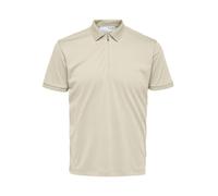 Selected Fave Short Sleeve Polo Beige L Homme