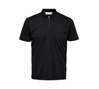 Selected Fave Short Sleeve Polo Noir L Homme