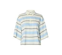 SELECTED T-shirt ivoire / bleu ciel / noir, Taille XL