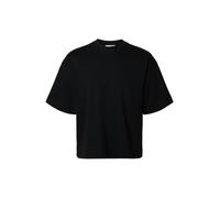 Selected Colwoman T-Shirt à Manches Courtes surdimensionné M, Noir, M