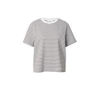 SELECTED T-shirt 'SLFESSENTIAL' brun foncé / blanc, Taille M