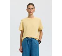 SELECTED T-shirt 'SLFEssential' jaune, Taille L