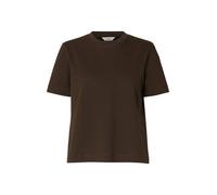 SELECTED T-shirt 'SLFEssential' marron, Taille XL