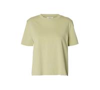 SELECTED T-shirt 'SLFEssential' vert pastel, Taille L