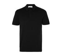 Selected Berg Short Sleeve Polo Noir XL Homme