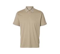Selected - Polo Fave Button manches courtes beige M Homme