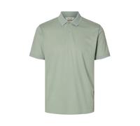 Selected Fave Button Short Sleeve Polo Vert L Homme