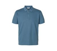Selected Fave Short Sleeve Polo Bleu S Homme