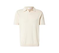 Selected Mattis Short Sleeve Polo Beige S Homme