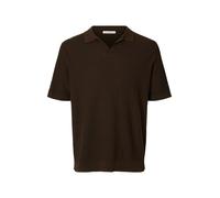 SELECTED T-Shirt 'SLHMattis' brun foncé, Taille L