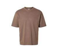 SELECTED T-Shirt 'SLHOscar' marron, Taille S