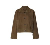 SELECTED FEMME Veste en cuir SLFAIDEN marron | 34