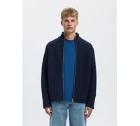 SELECTED Vestes en maille bleu foncé, Taille L