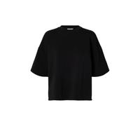 SELECTED WOMEN Slfoversized Tenny Tee Noos, Noir, M Femmes