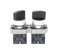 Sélecteur 22 mm - 2/3 positions autobloquantes, réinitialisation 1NO/1NC/2NO Contacts XB2-BD BD21 BD23 1 pièce(3 Position,Self-resetting,1NC)