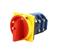 Sélecteur à came ZHUCO SZW26-125A 2GS 88x88mm for panneau de commande d'alimentation, 2 positions, phase, 8 vis, 1 pièce